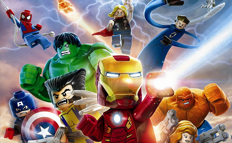 Lego-Marvel-Super-Heroes, Heroes, Super, Lego, Marvel, HD wallpaper