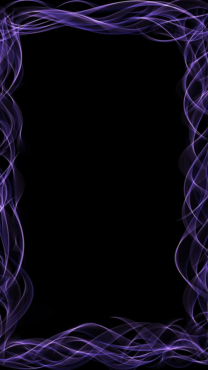Neon purple frame, amoled, border, gloss, line, oneplus, shine, sparkle, HD  phone wallpaper