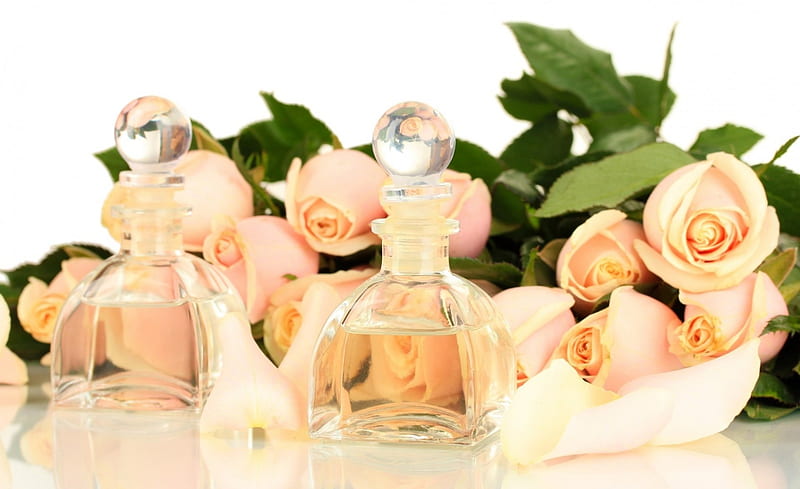 * Rose perfume *, perfume, flowers, feminine, roses, fragrance, sweet, HD wallpaper