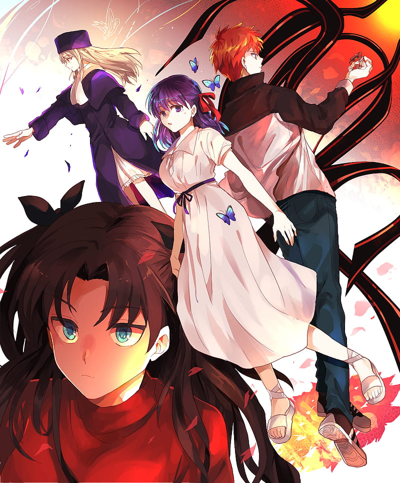 Five anime characters, Fate Series, Fate/Stay Night, Saber, Shirou Emiya HD  wallpaper, Wallpaper Flare
