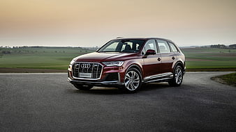 Audi Q7 55 TFSI quattro S line 2020, HD wallpaper