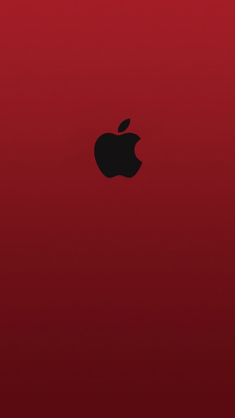 Black and Red Apple, Blue and Black Apple, HD phone wallpaper