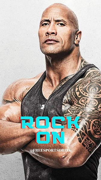 Download Dwayne The Rock Johnson Gym Powder Wallpaper | Wallpapers.com