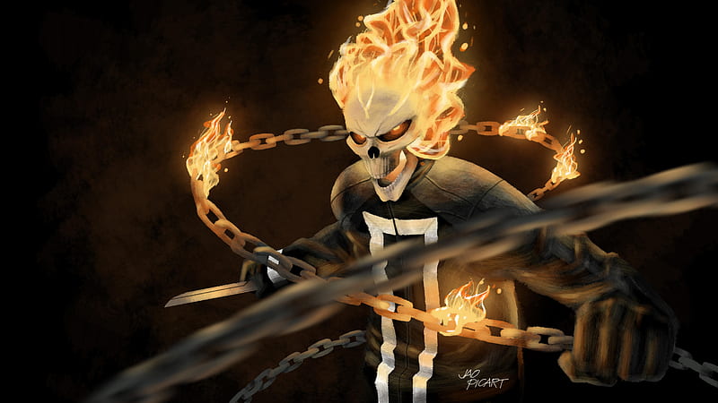 Ghost Rider Agents Of SHIELD Art, ghost-rider, superheroes, artist, artwork, digital-art, HD wallpaper