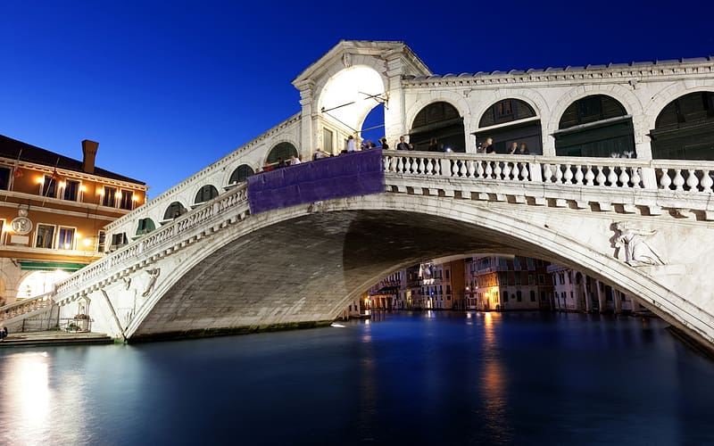 Bridges, Italy, Venice, Bridge, Rialto Bridge, HD wallpaper
