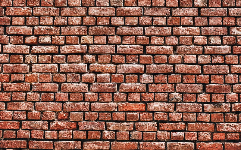 brown brick wall grunge, brown bricks, close-up, bricks textures, brickwall, bricks, wall, HD wallpaper