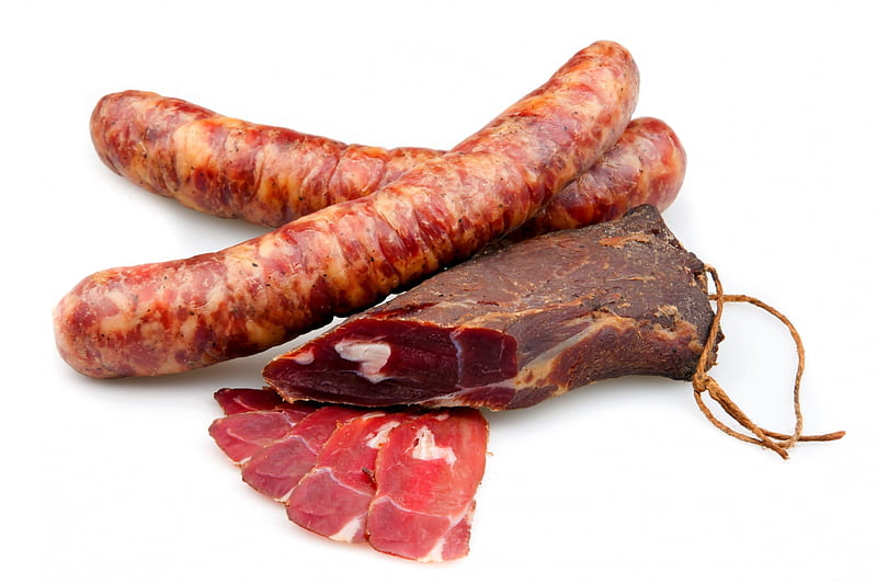 *** Dried sausage ***, sausage, delicious, food, fresh, dried, HD wallpaper