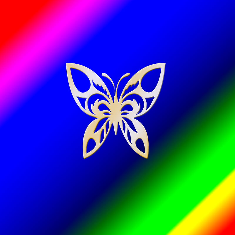 animated rainbow butterflies love