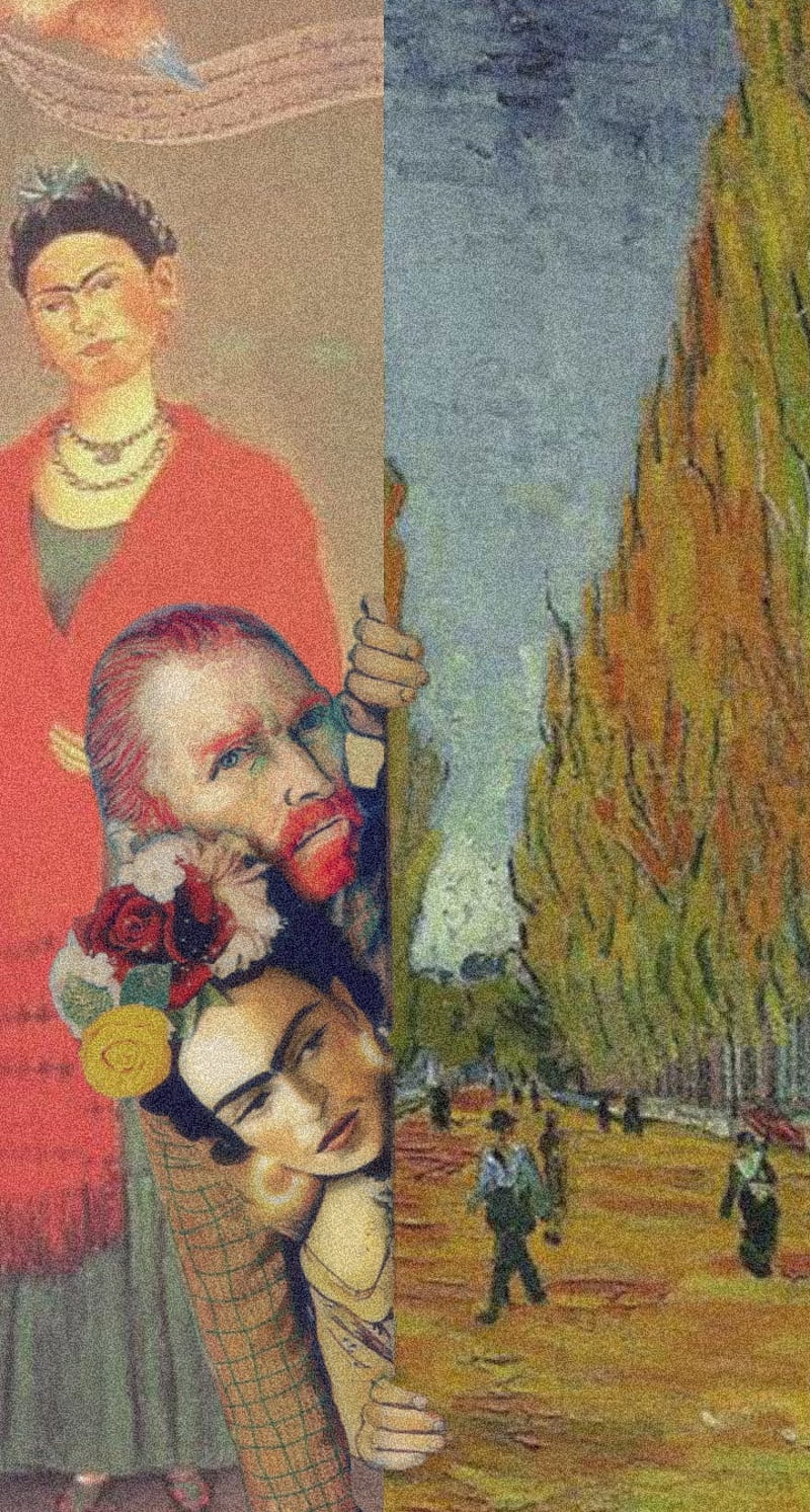 Kahlo, art, van gogh, HD phone wallpaper