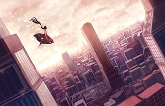 Jumping from a building by なむさん