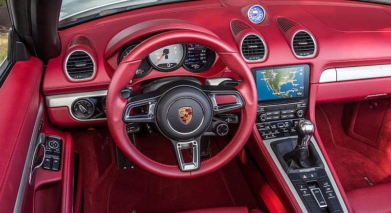 Porsche Boxter valor-Interior Transpirable Coche Cubierta 130 GSM Suave Rojo Calidad Premium 