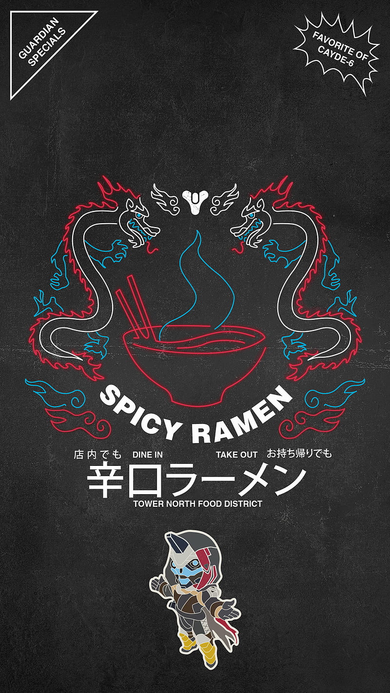 Spicy ramen, destiny, destiny 2, HD phone wallpaper