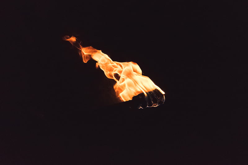 torch with fire, HD wallpaper