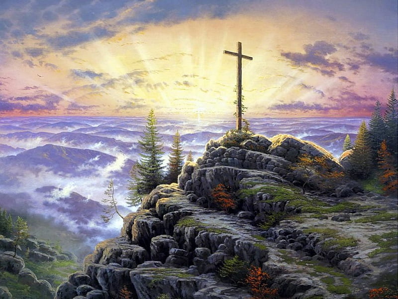 heavenly background cross