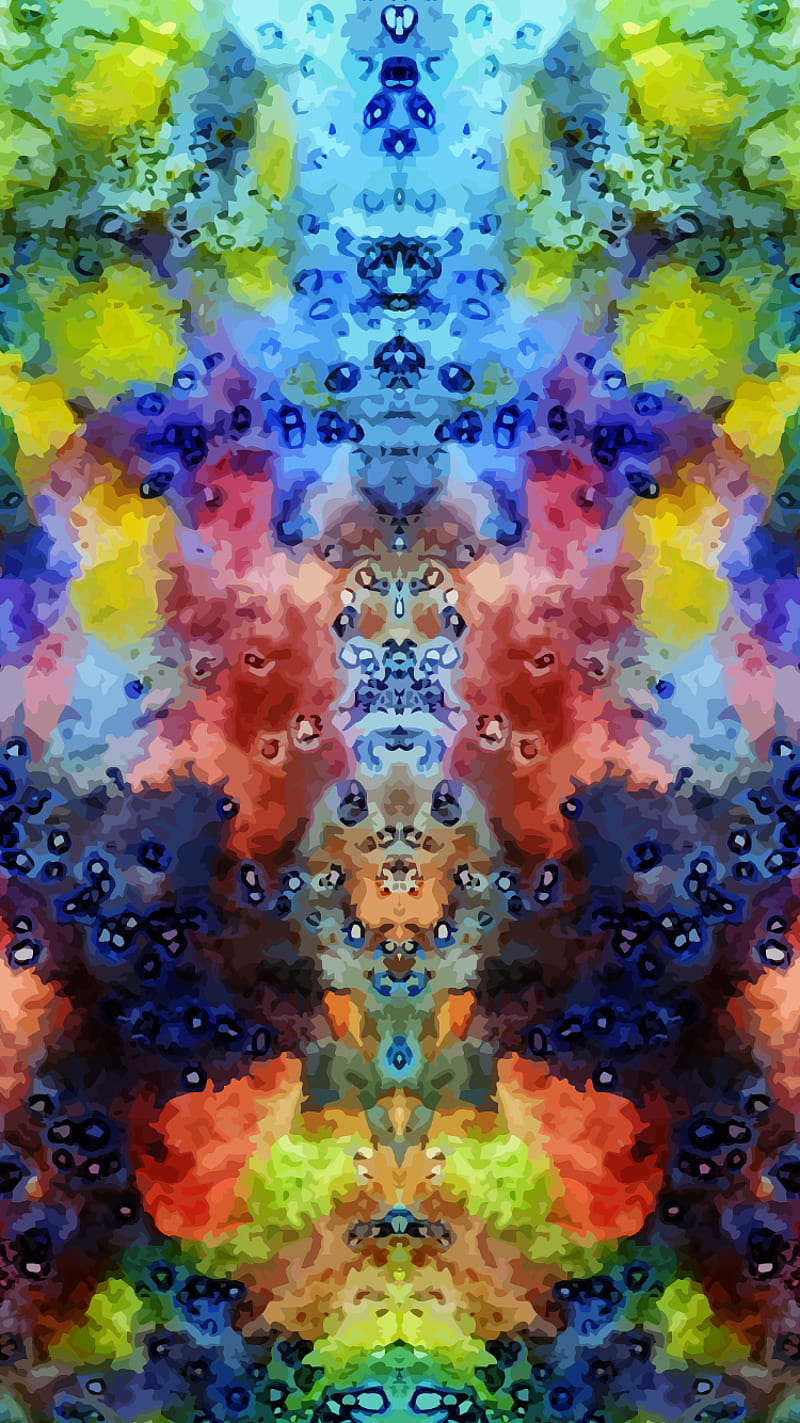 Butterfly i6, blue, dream, mmmatus, rorschach, symmetrical, vision, HD phone wallpaper
