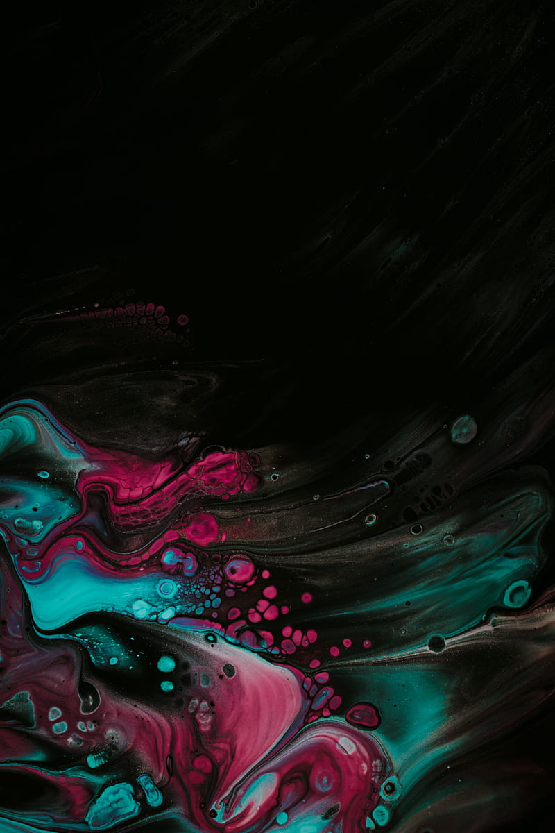 paint, spots, stains, mix, liquid, colorful, HD phone wallpaper