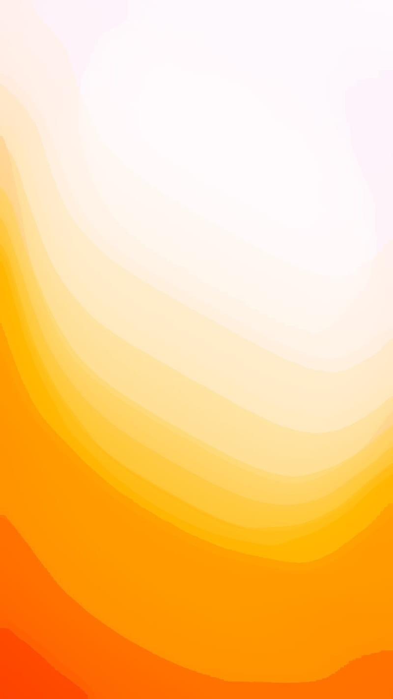 Orange poster, gradient, white, yellow, HD phone wallpaper