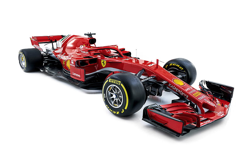Ferrari SF71H, 2018 new Ferrari F1 car, Formula 1, pilot protection, SF71H, F1, new car cockpit protection, Scuderia Ferrari, HD wallpaper