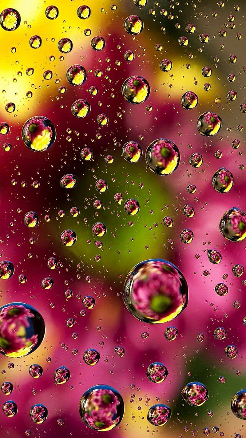 drops, background, blur, color, water, HD phone wallpaper