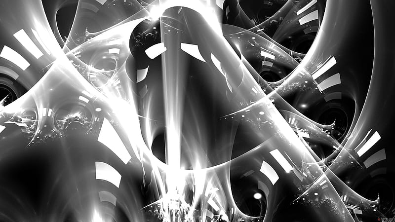 Abstract Black & White Abstract, HD wallpaper