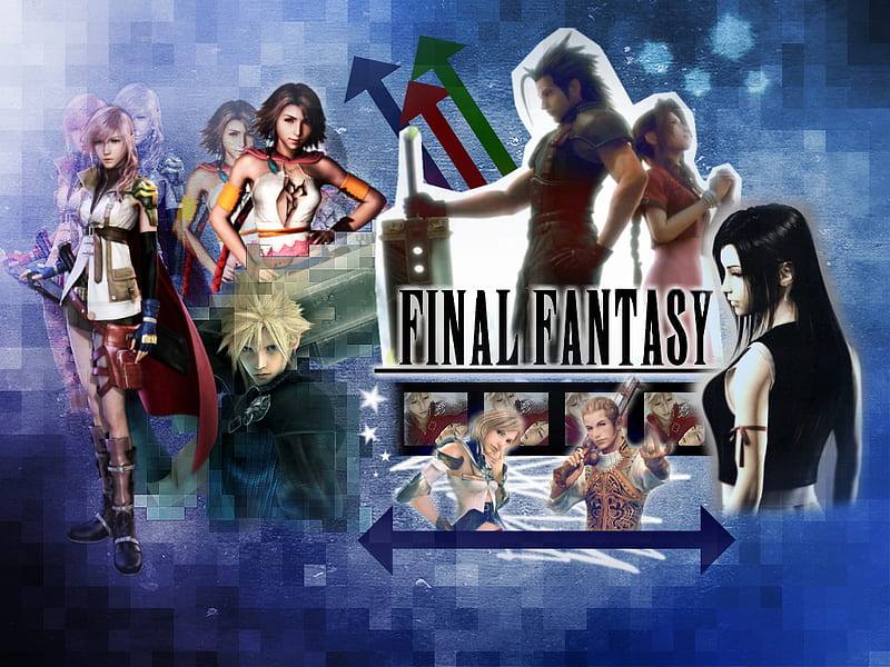 Final Fantasy, cloud, aerith, ashe, yuna, lightning, zack, tifa, balthier, HD wallpaper
