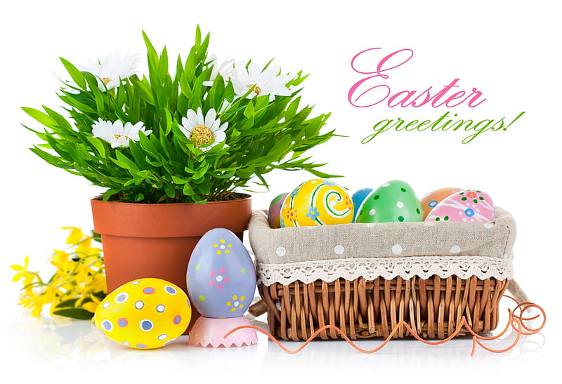 *** Easter greetings ***, holidays, spring, easter, happy, HD wallpaper