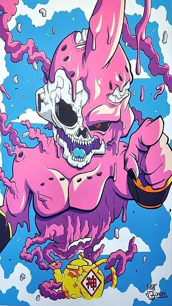 🥇 Pink buu dragon ball z gt majin boo wallpaper