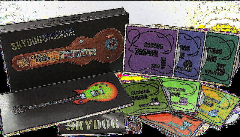 duane allman - skydog - retrospective, gibson guitar, guitar, music, duane allman, HD wallpaper