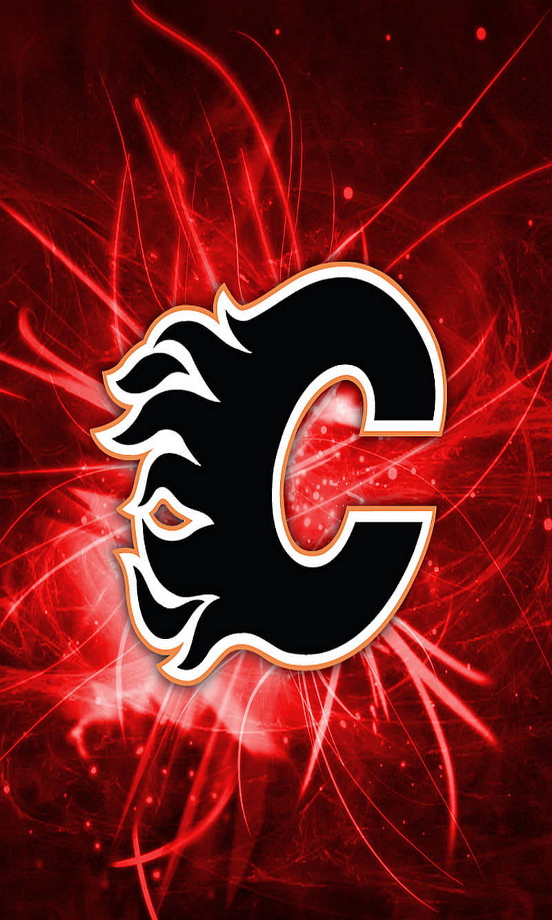 Calgary flames, hockey, logo, nhl, sport, esports, team, HD phone wallpaper