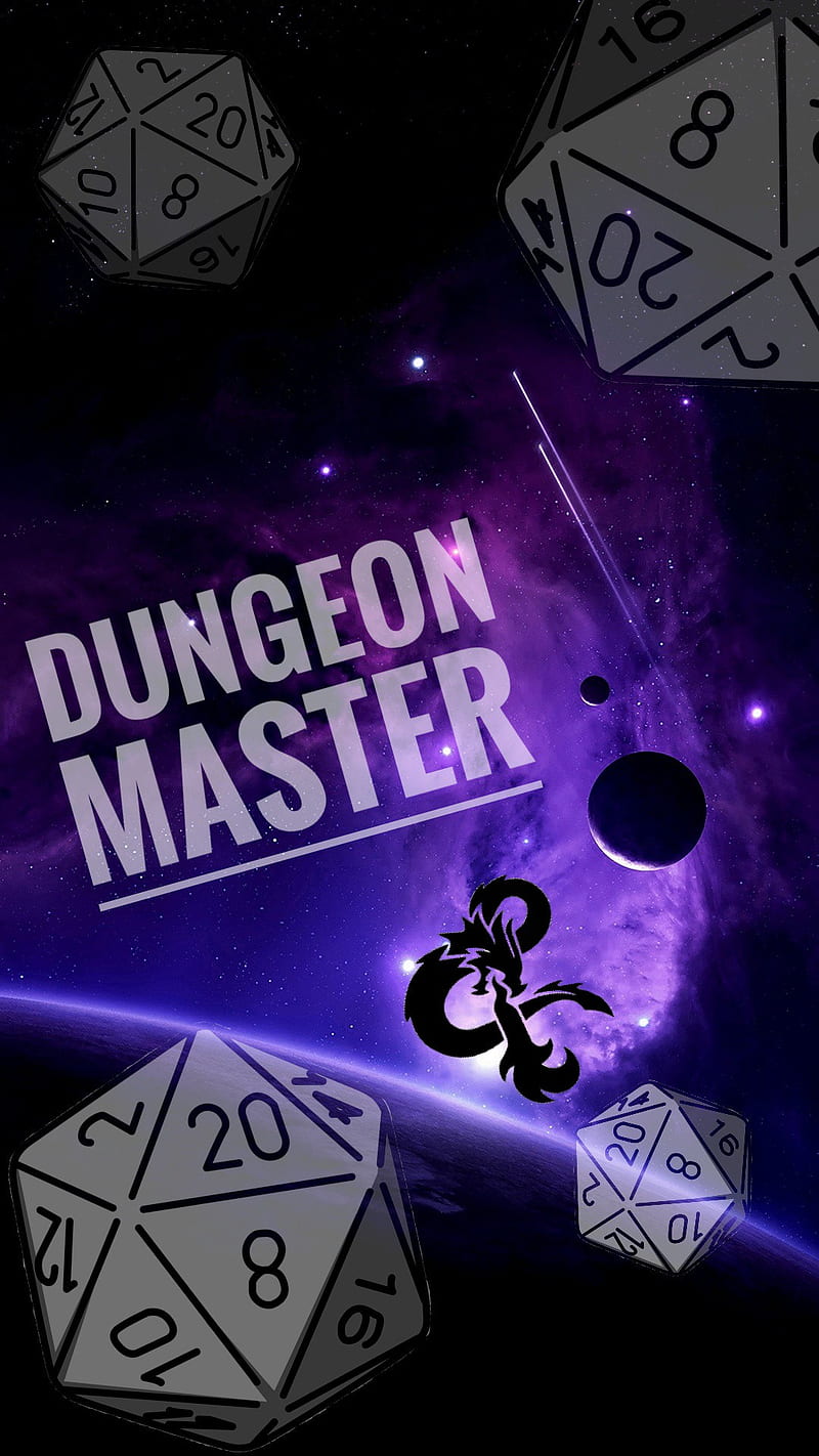 Dungeon Master, dice, dm, dnd, dragons, dungeons, purple, rpg, space,  tabletop, HD phone wallpaper | Peakpx