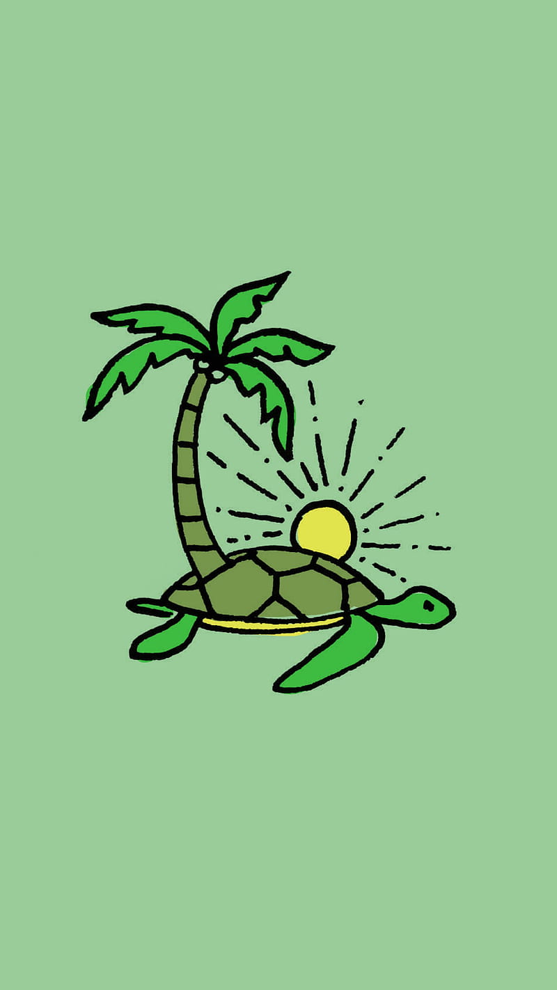 1920x1080px, 1080P free download | Lazy turtle, animated, drawing, HD