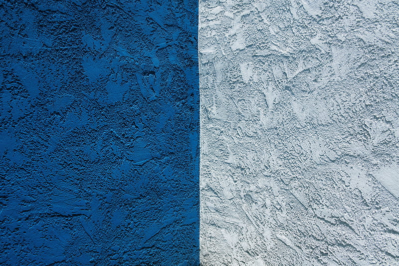 wall, paints, blue, white, texture, HD wallpaper