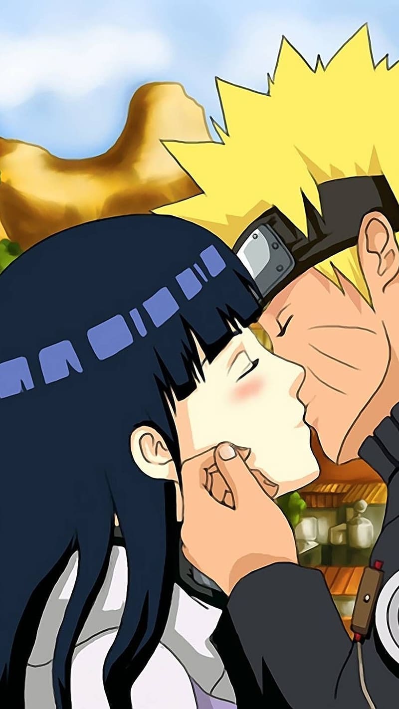 Naruto Family, kissing, anime, HD phone wallpaper