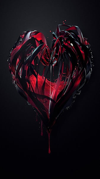 broken bleeding heart drawing