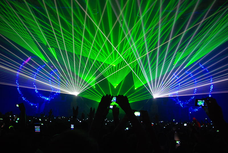 Lasers, club, rave, crowd, party, HD wallpaper | Peakpx