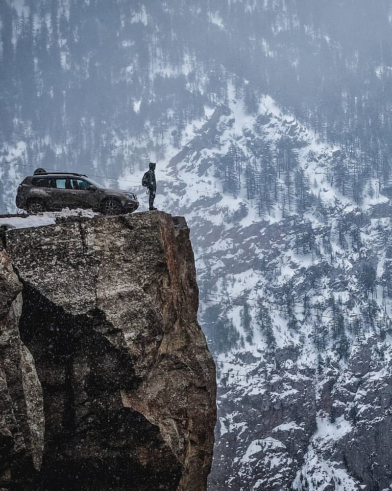 Adventure awaits, mountains, snow, top, world, HD phone wallpaper