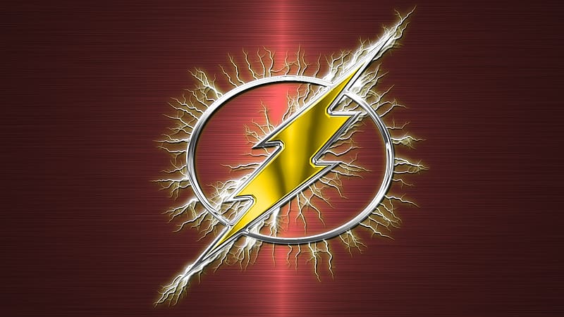The flash logo (white), symbol, art, HD phone wallpaper | Peakpx