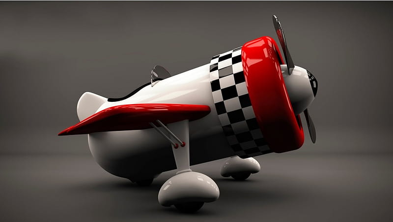 3D Airplane Model, HD wallpaper