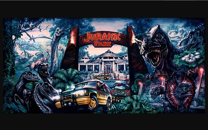 Jurassic Park (park). Heroes of the characters, Jurassic Park Gate, HD wallpaper