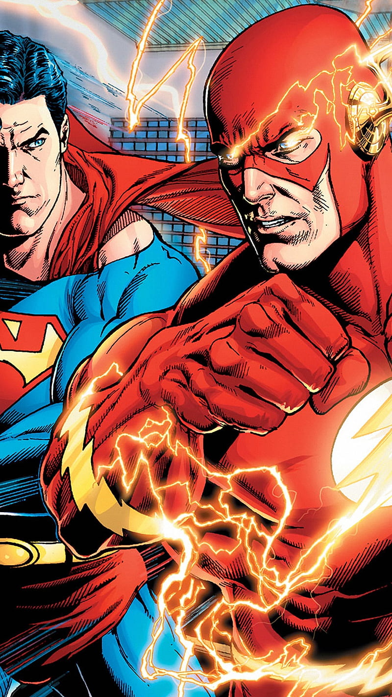 Superman with Falsh, 3d, animated, batman, cartoon, flash ihone, spiderman,  HD phone wallpaper | Peakpx