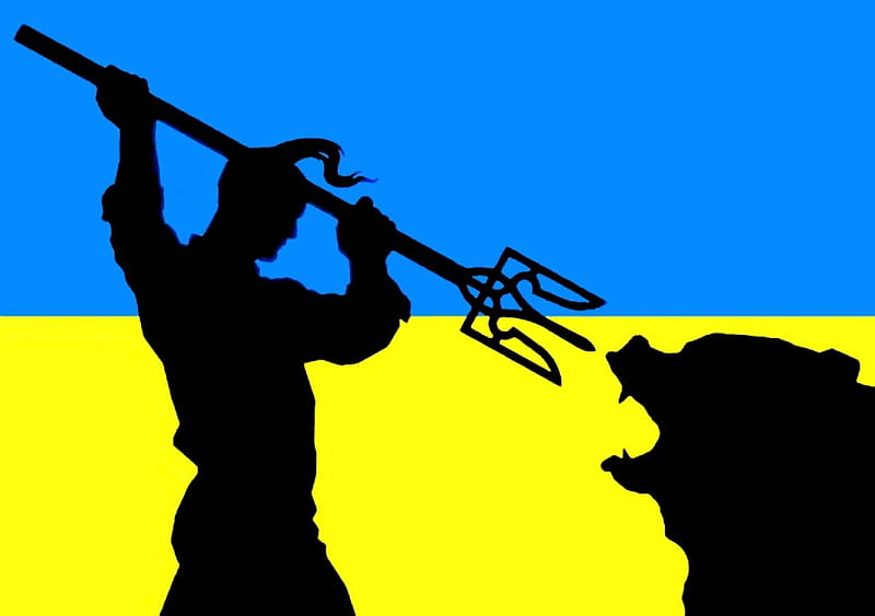 Ukraine, russia, patriotic, flag, ukrainian flag, HD wallpaper