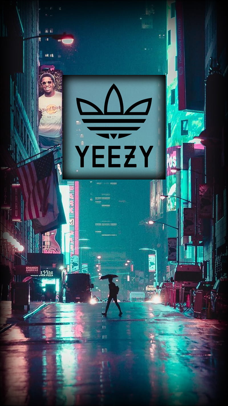 Adidas Yeezy, adidas, art, hype, hypebeast, kanye, night, street, streetwear, tokyo, yeezy, HD phone wallpaper