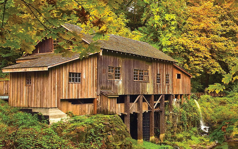 Washington - Cedar River Mill, HD wallpaper