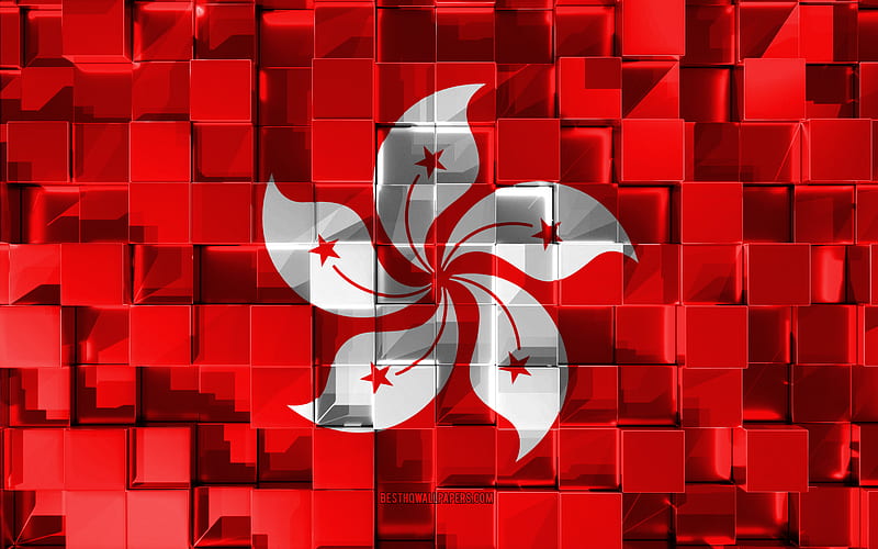 Flag of Hong Kong, 3d flag, 3d cubes texture, Flags of Asian countries, 3d  art, HD wallpaper | Peakpx