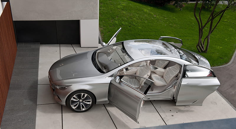 Mercedes-Benz F800 Style Concept (2010) - Doors Open - Top , car, HD wallpaper