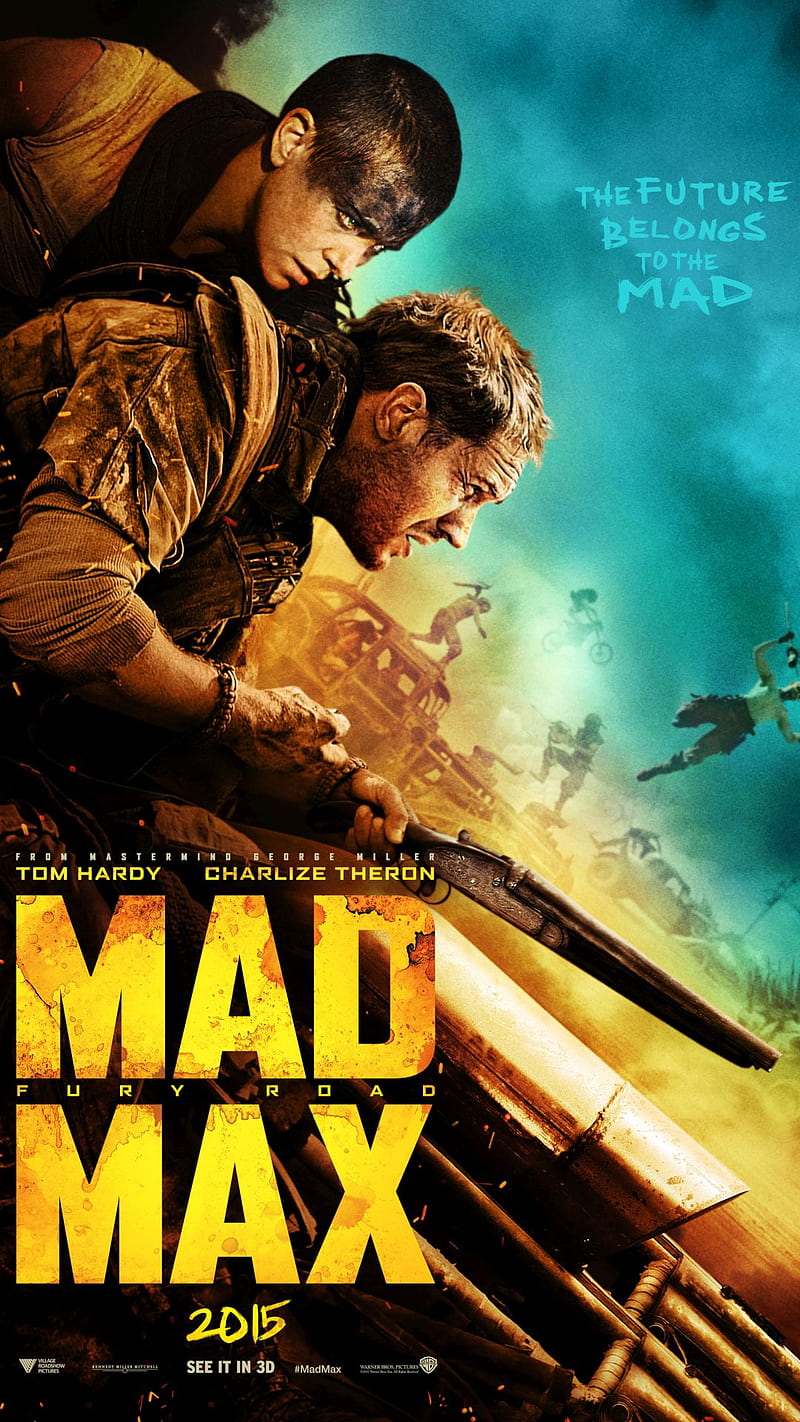 Mad Max, 2015, fury road, movie, poster, HD phone wallpaper