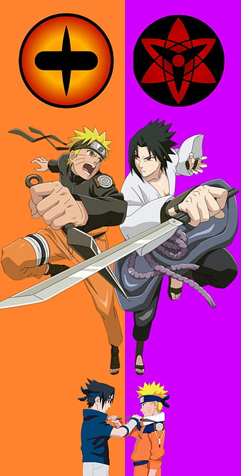 Naruto sasuke, mangekyo sharingan sasuke, naruto shippuden, naruto vs sasuke, rival, sharingan, shippuden, HD phone wallpaper