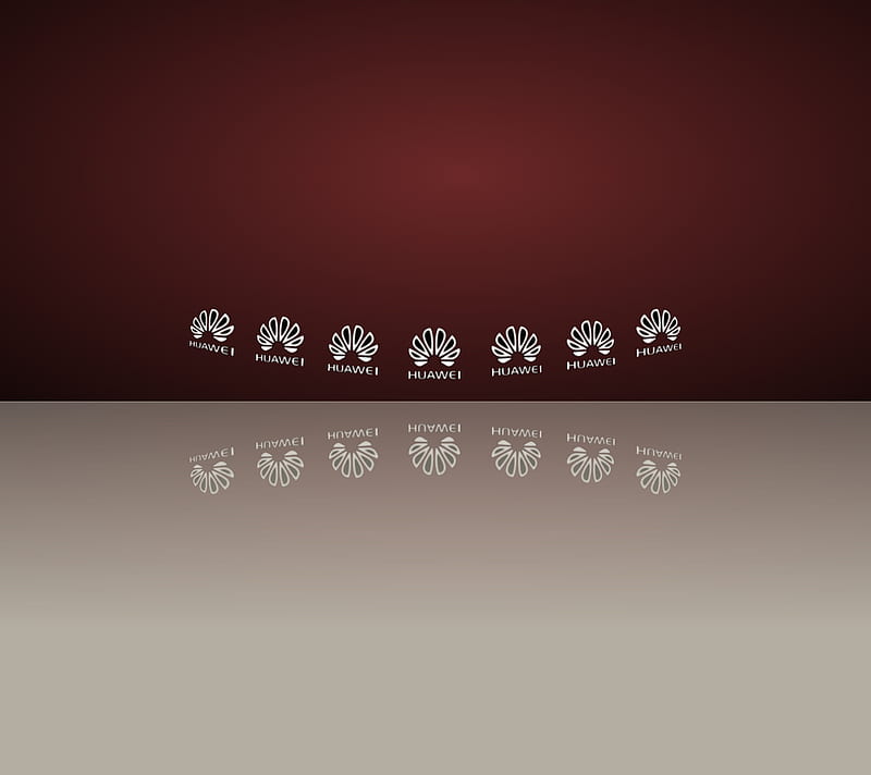 HUAWEI , beige, logo, mate7, red, reflected, HD wallpaper
