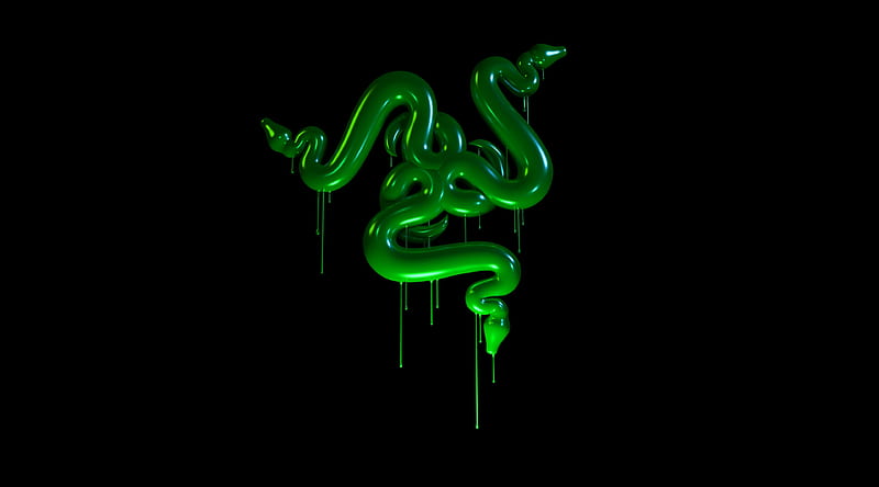 Razer Snakes Slime Background Ultra, Computers, , Green, Tech, background,  Melting, HD wallpaper | Peakpx