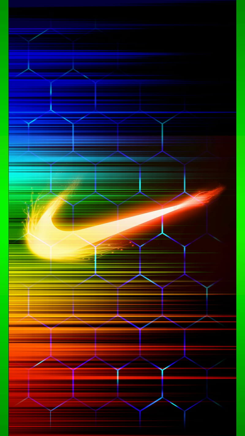 Nike, neon, HD phone wallpaper